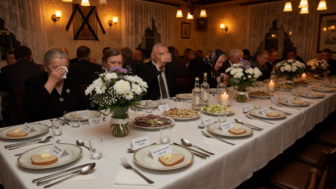 Kameralny stół pominalny do dwudziestu osób